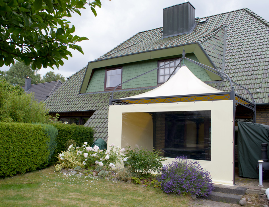 Wetterfester Luxus-Gartenpavillon.